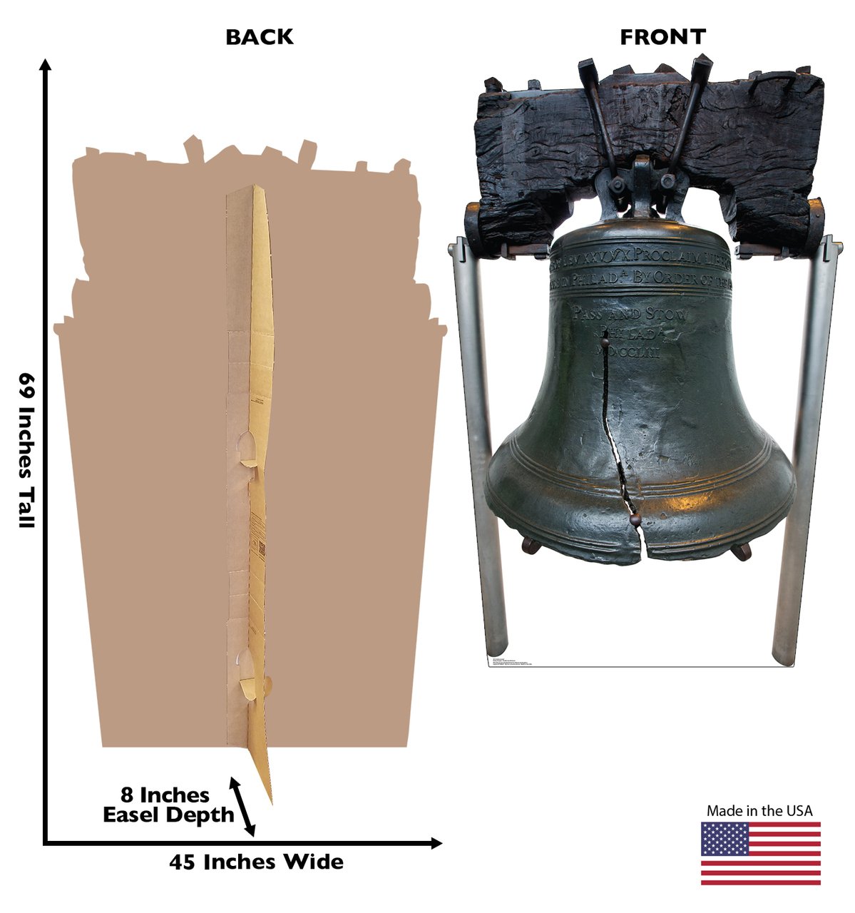 HISTORY Liberty Bell Standee