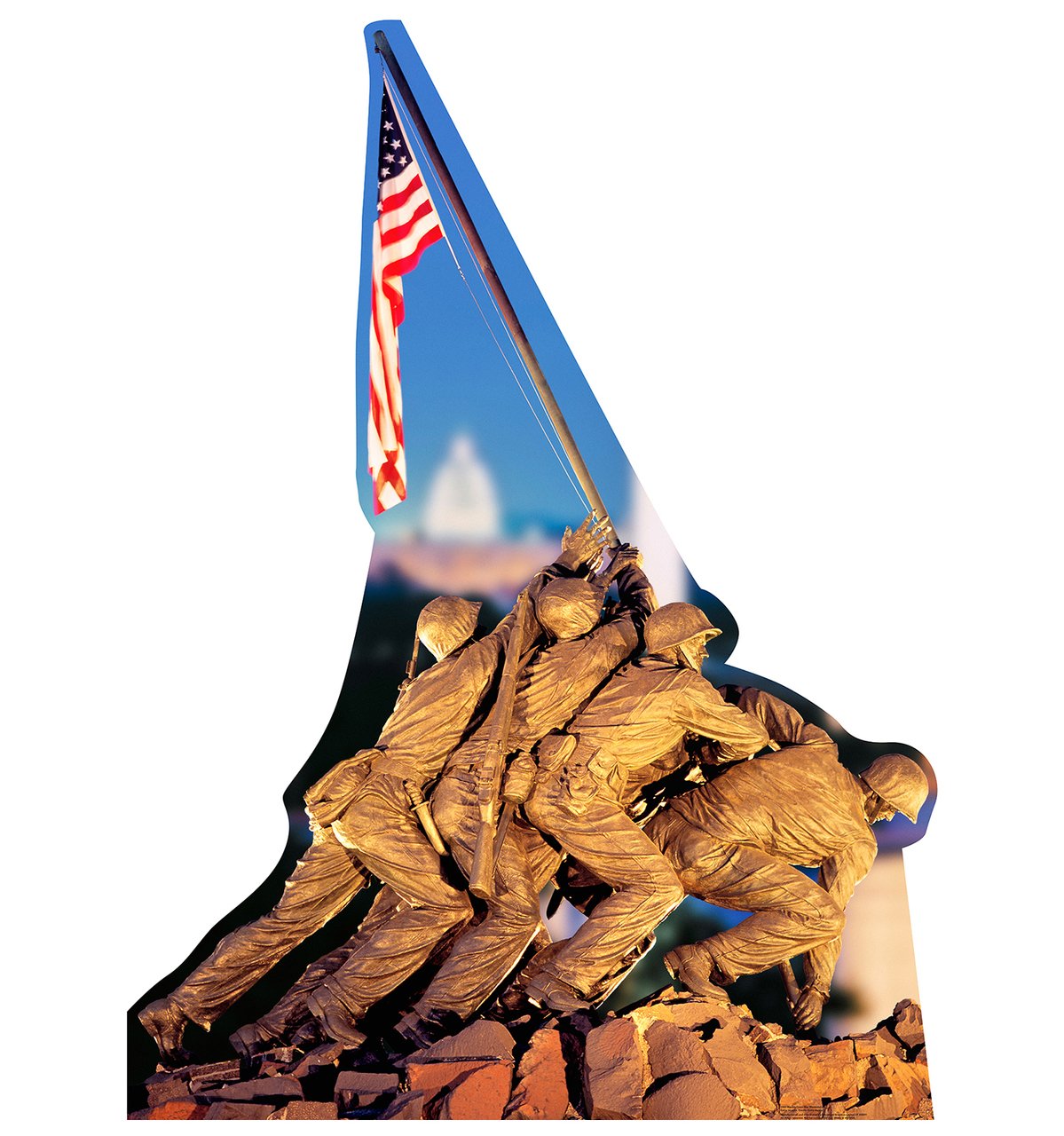 HISTORY Marine Corps War Memorial Standee