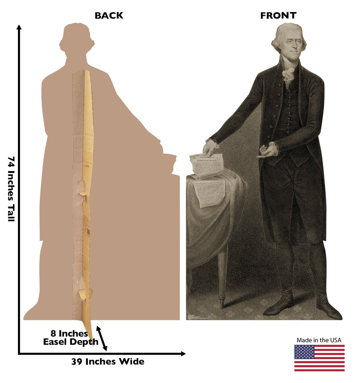 HISTORY Thomas Jefferson Standee