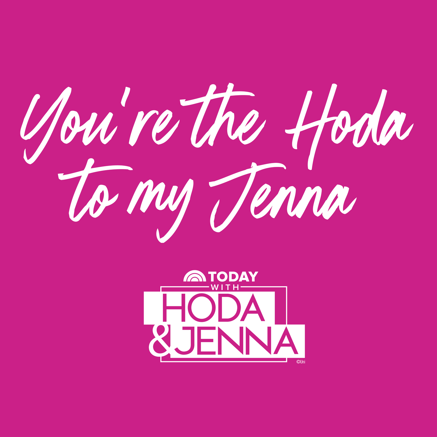 TODAY Show With Hoda & Jenna You Are The Hoda To My Jenna Laser Engraved Wine Tumbler with Straw