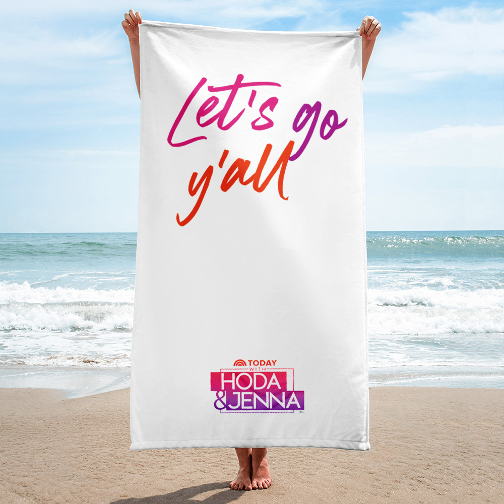 TODAY with Hoda & Jenna Let's Go Y'all Beach Towel