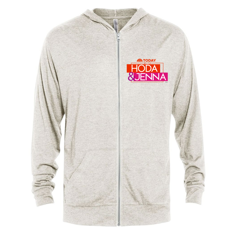 TODAY with Hoda & Jenna Tri-Blend Zip-Up Hooded Sweatshirt