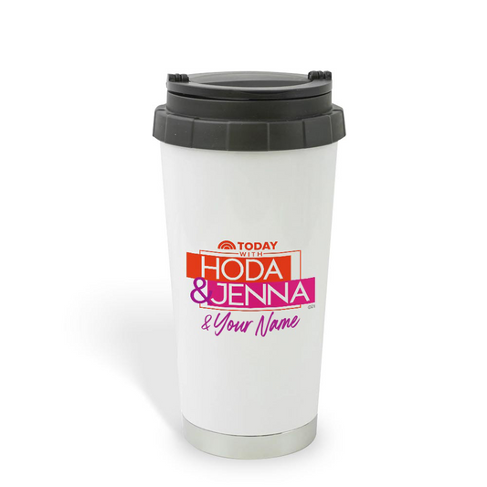 TODAY Show With Hoda & Jenna Personalized 16 oz Stainless Steel Thermal Travel Mug-0