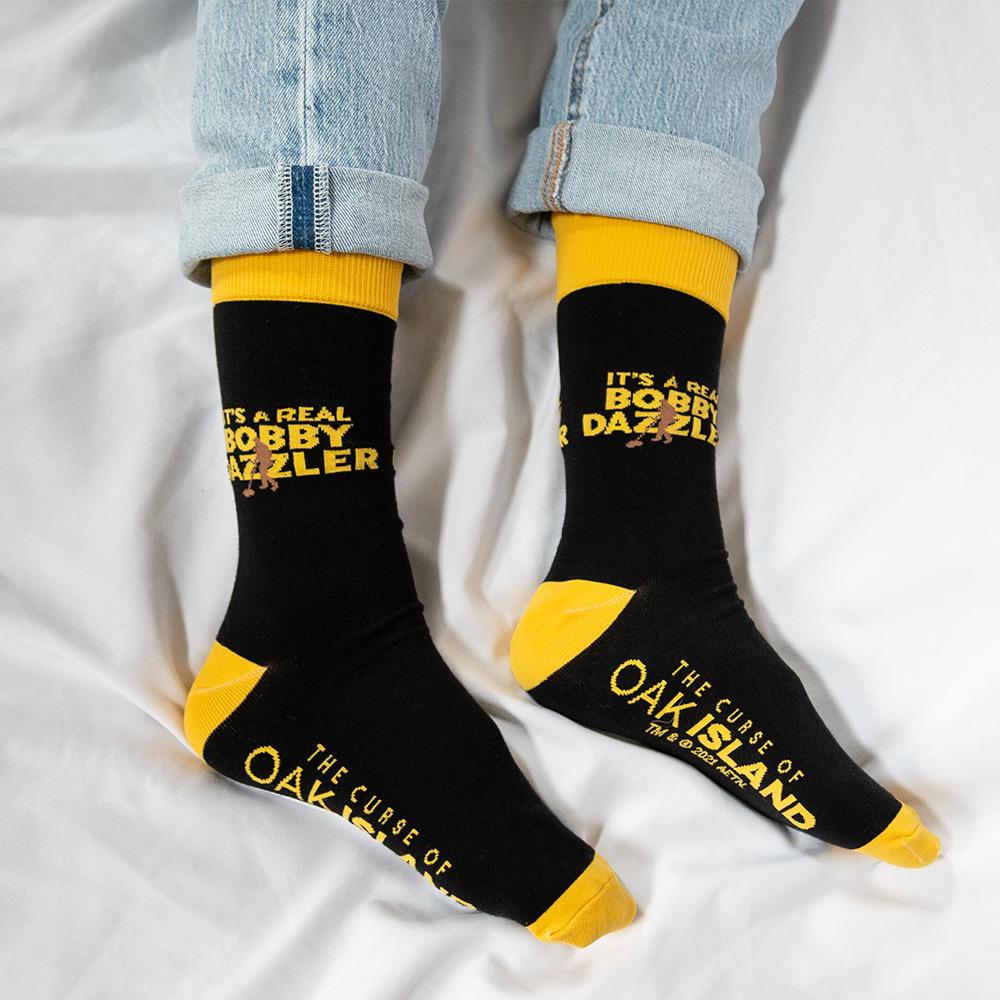 The Curse of Oak Island Real Bobby Dazzler Knit Socks