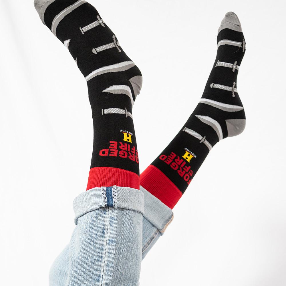 HISTORY Forged in Fire Series Knit Socks-0