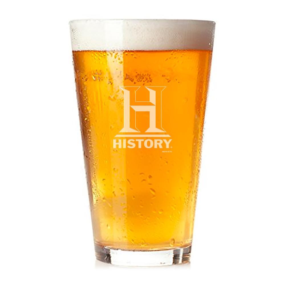 HISTORY Logo Pint Glass