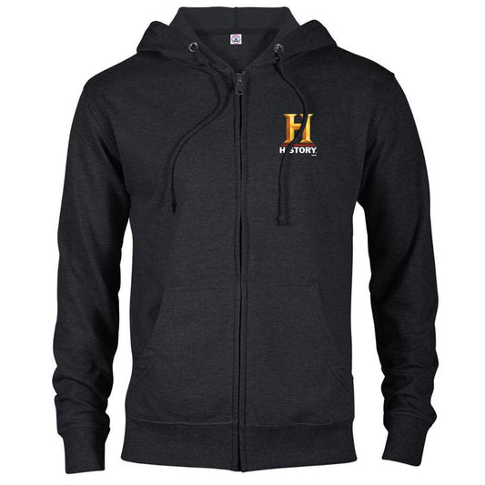 HISTORY Logo Lightweight Zip Up Hooded Sweatshirt