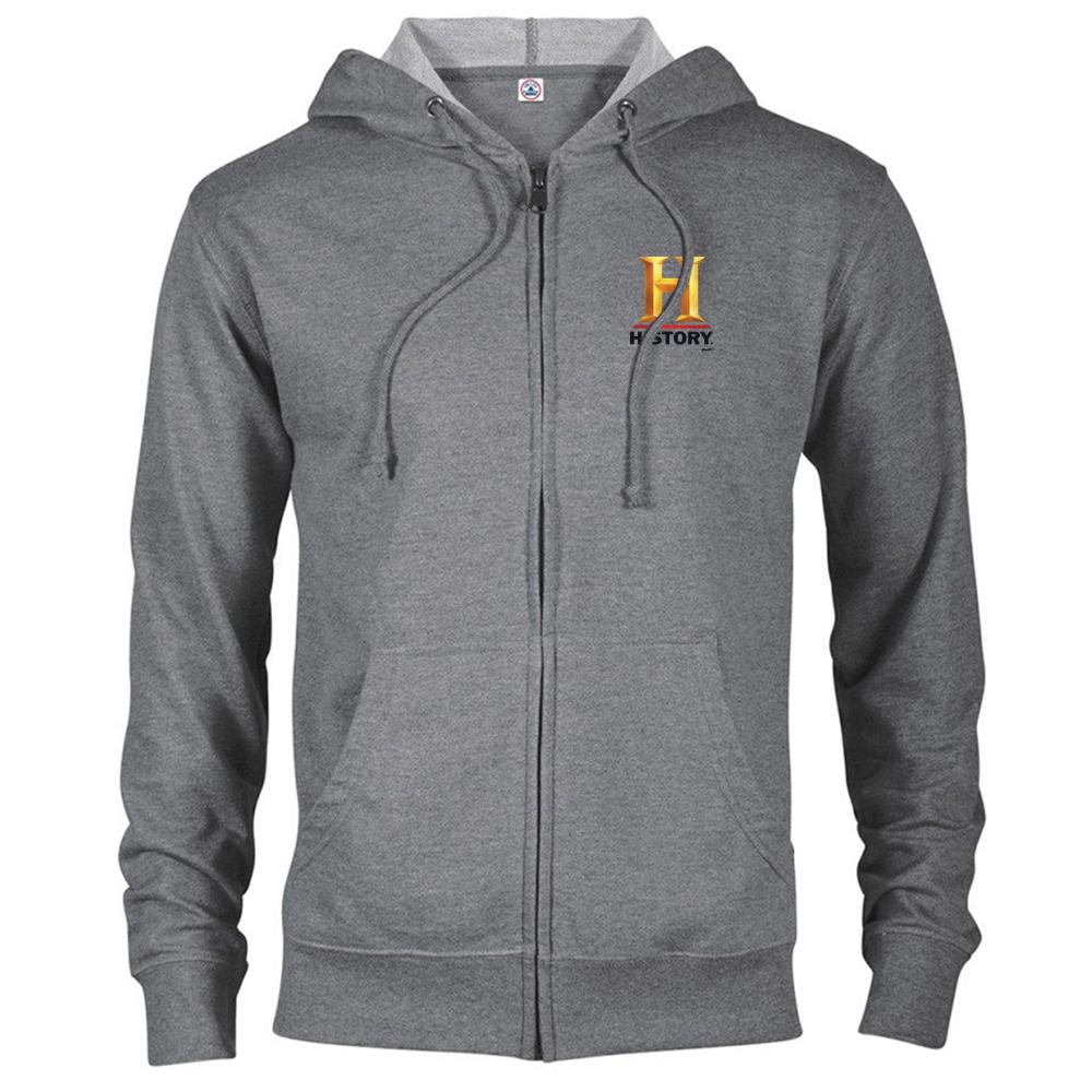 HISTORY Logo Lightweight Zip Up Hooded Sweatshirt