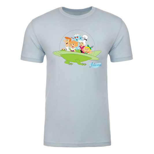 The Jetsons Family Ship Adult Short Sleeve T-Shirt-2