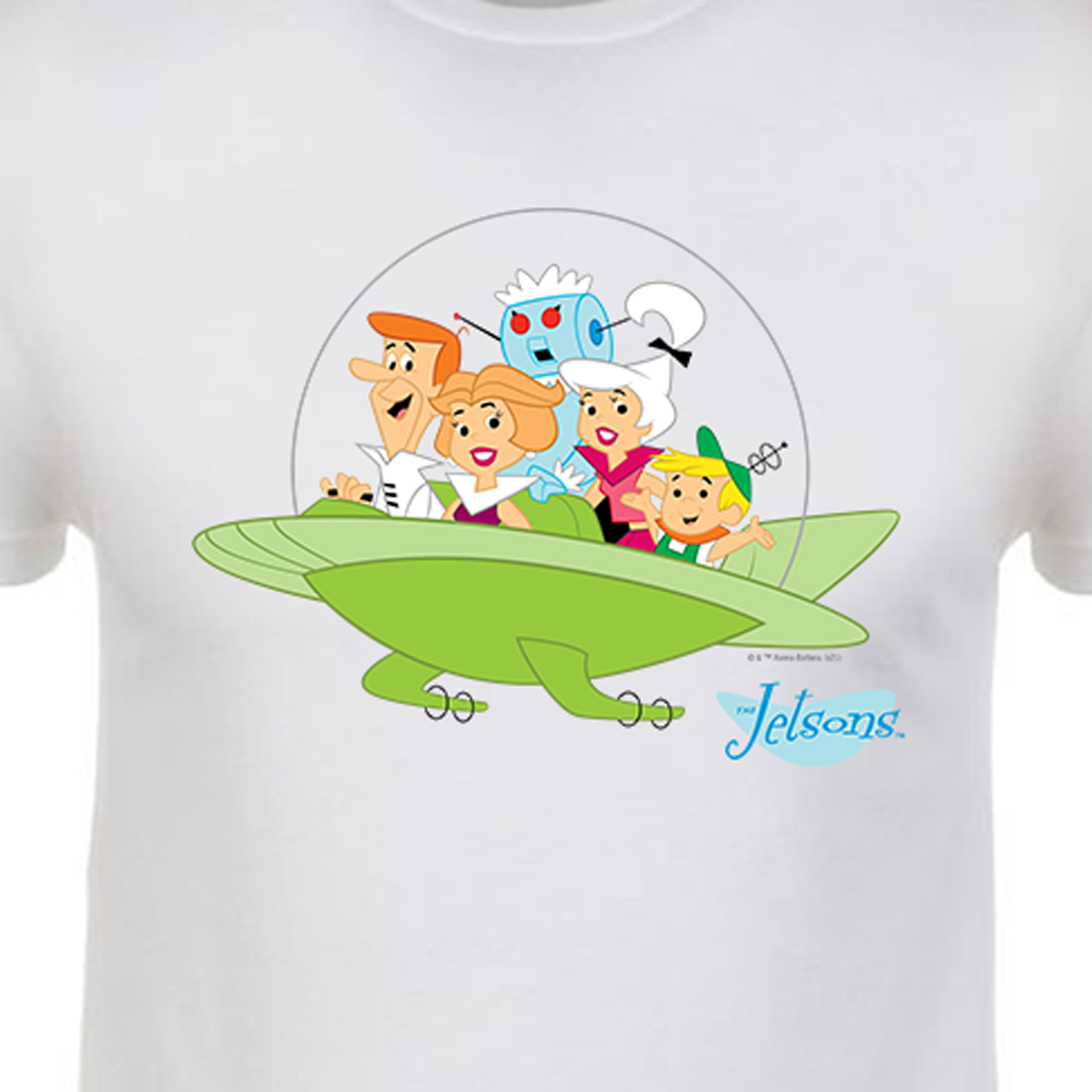 The Jetsons Family Ship Adult Short Sleeve T-Shirt