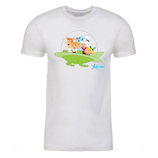 The Jetsons Family Ship Adult Short Sleeve T-Shirt-0