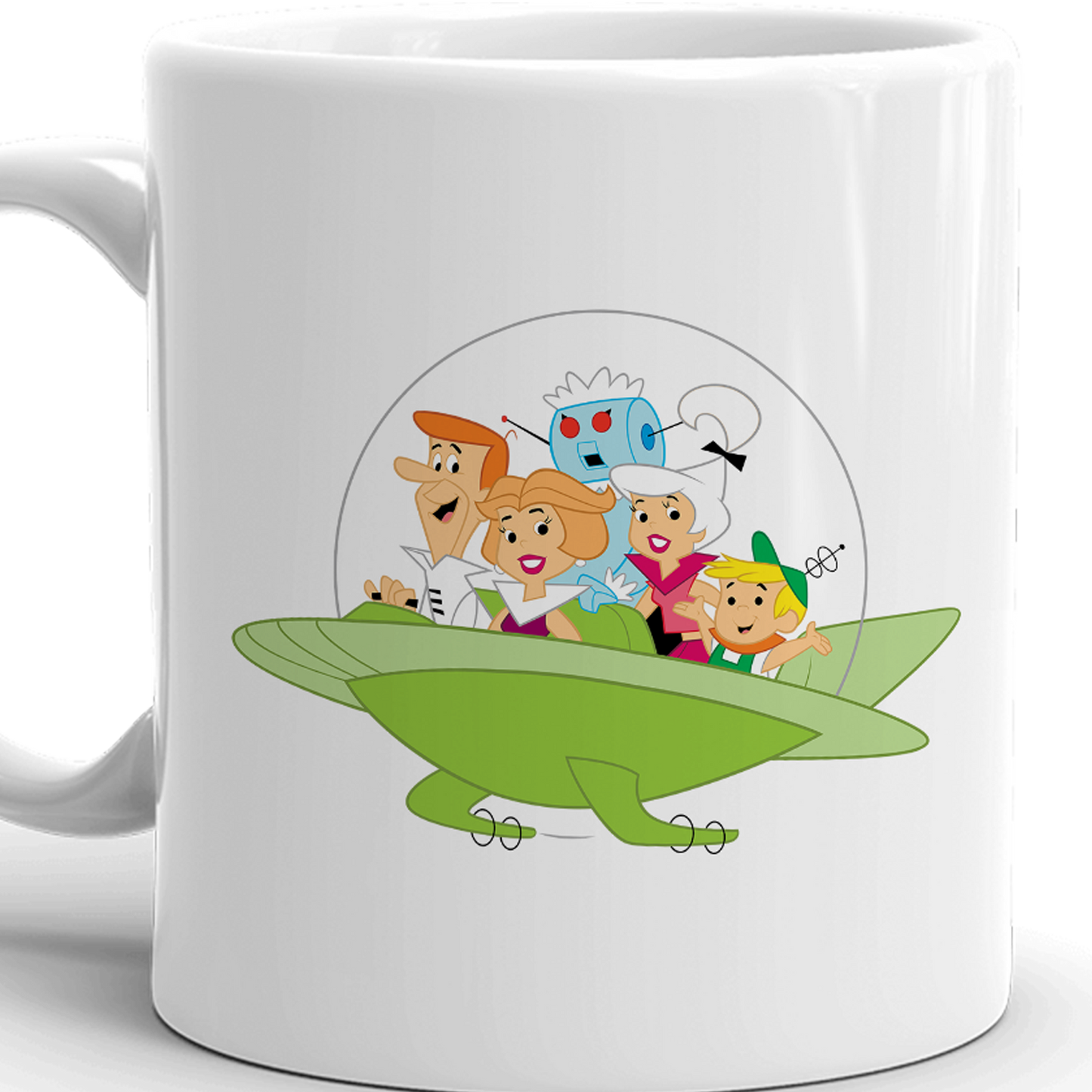 The Jetsons Family Ship White Mug