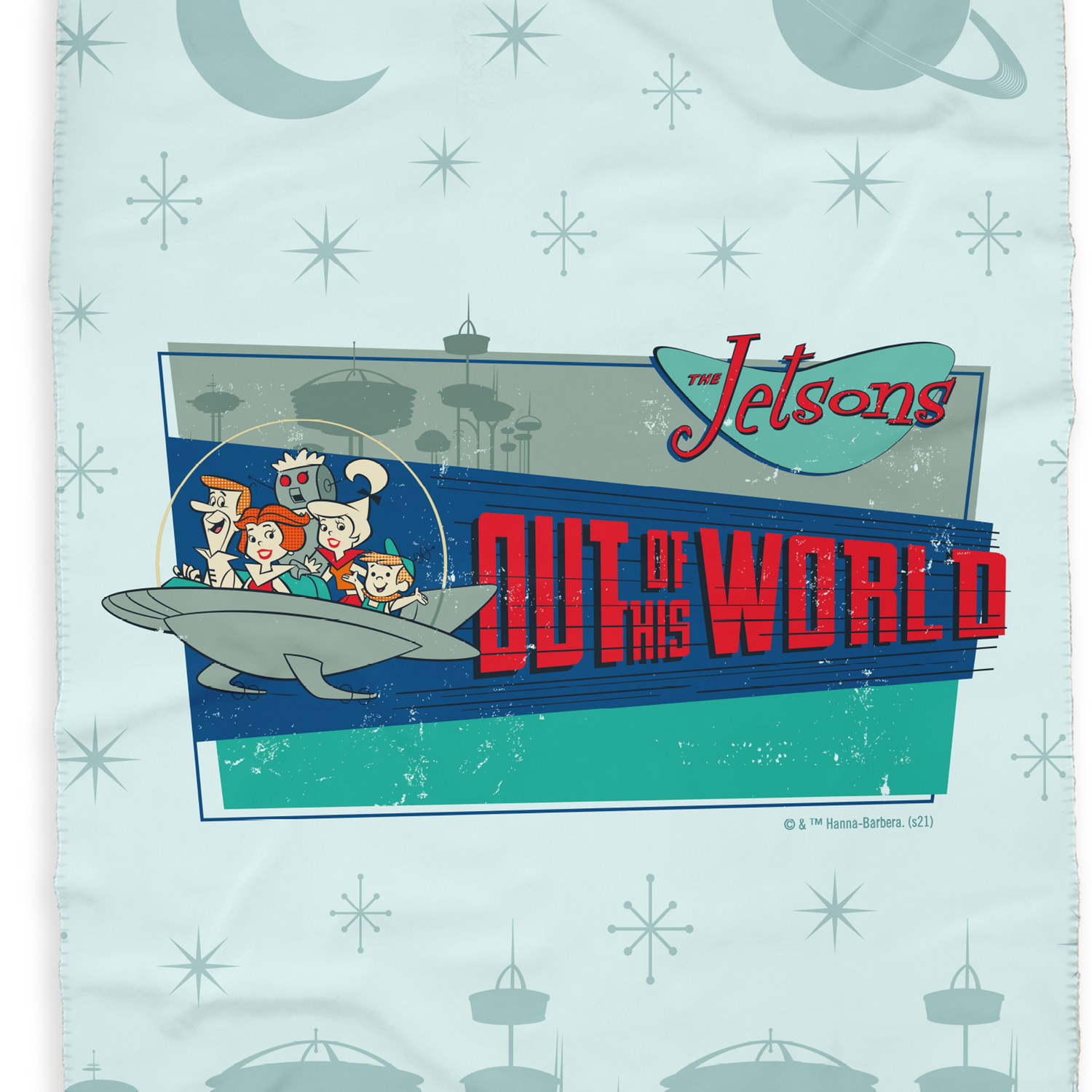 The Jetsons Out Of This World Sherpa Blanket