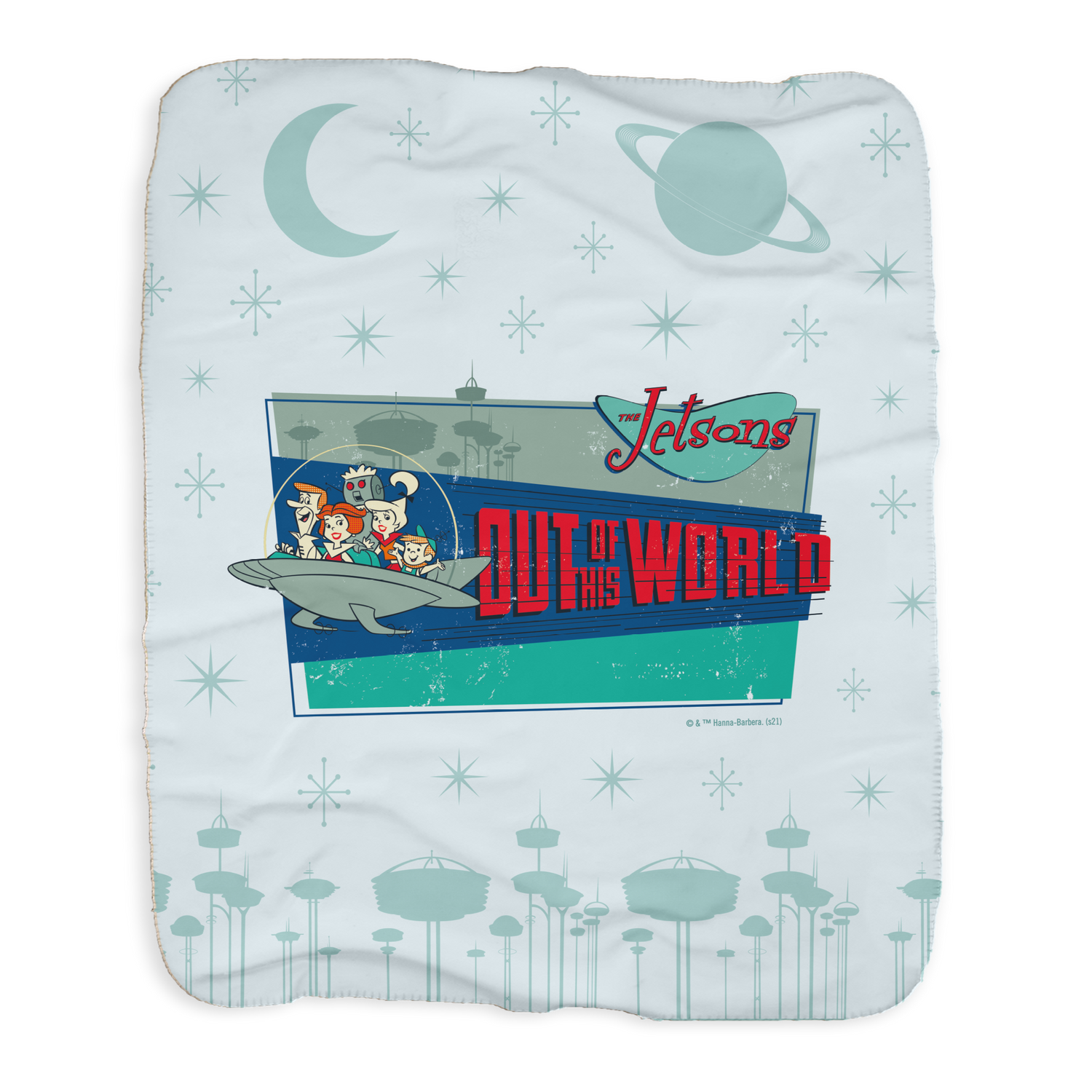 The Jetsons Out Of This World Sherpa Blanket