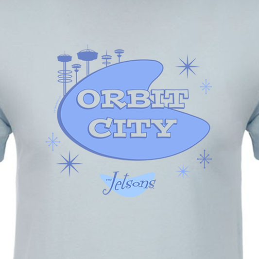 The Jetsons Orbit City Adult Short Sleeve T-Shirt-1