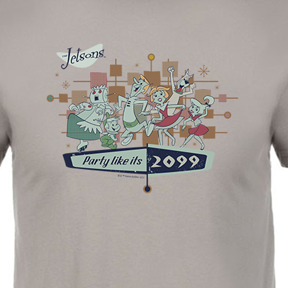 The Jetsons Party Like It's 2099 Adult Short Sleeve T-Shirt