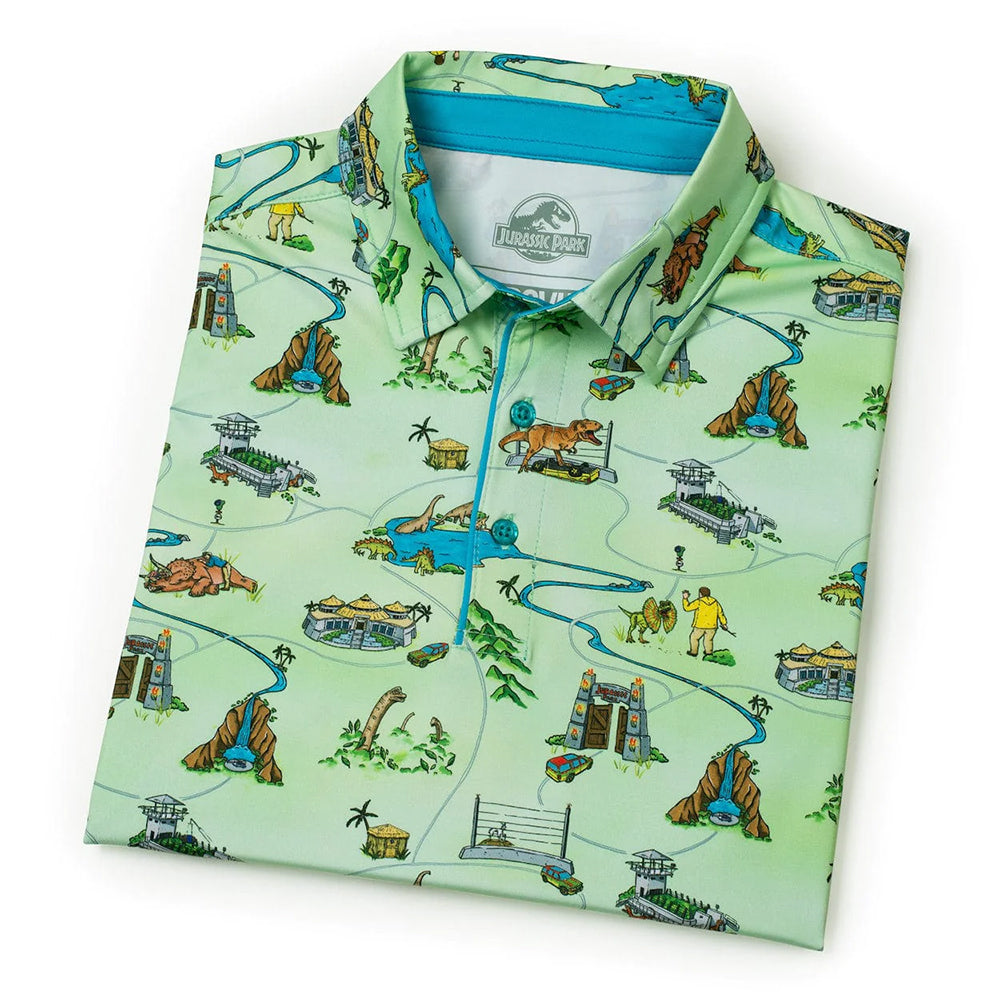 Jurassic Park "Park Map" All-Day Polo