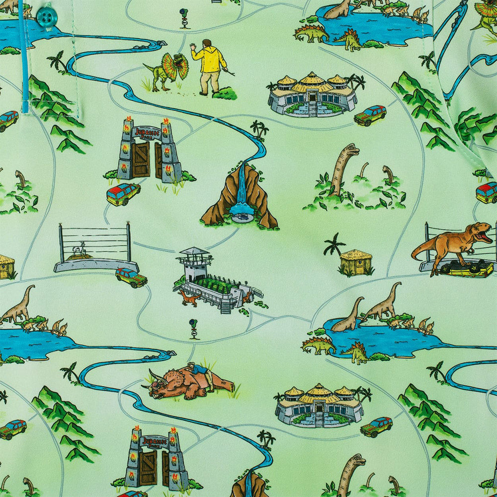 Jurassic Park "Park Map" All-Day Polo