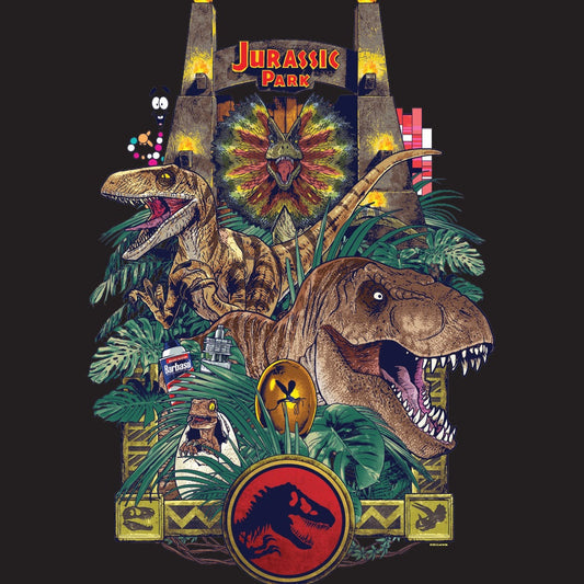 Jurassic Park Sherpa Blanket-1