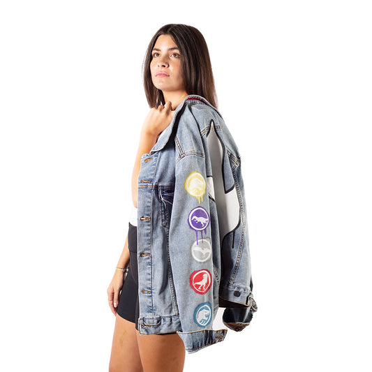 Exclusive Jurassic World Hand-Painted Denim Jacket-4