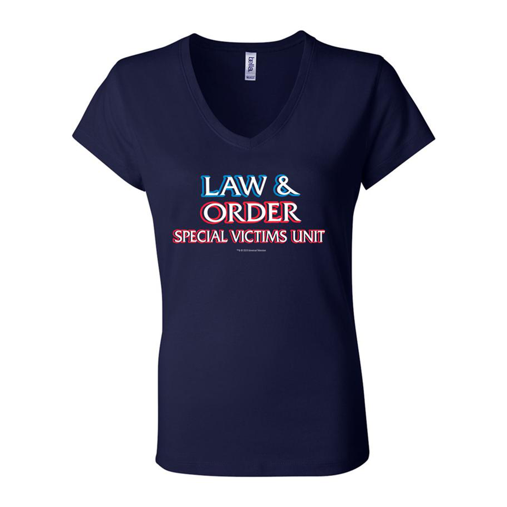 Law & Order: Special Victims Unit Logo Women's V-Neck Short Sleeve T-Shirt