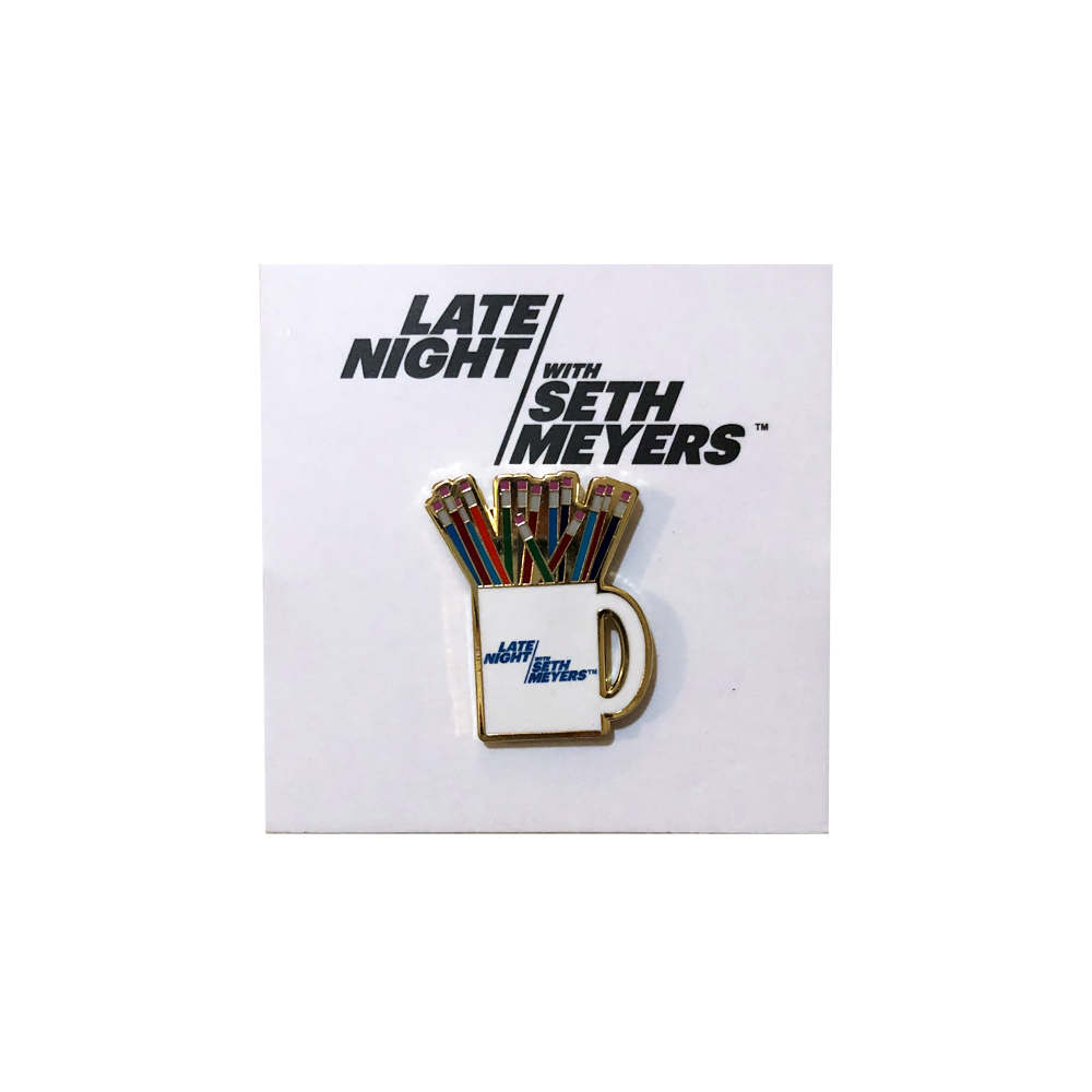 Late Night with Seth Meyers Pintrill Mug Pin