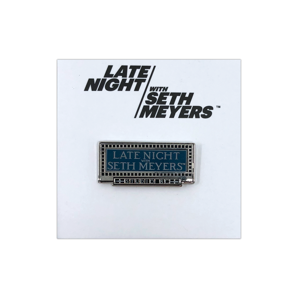 Late Night with Seth Meyers Pintrill Subway Pin