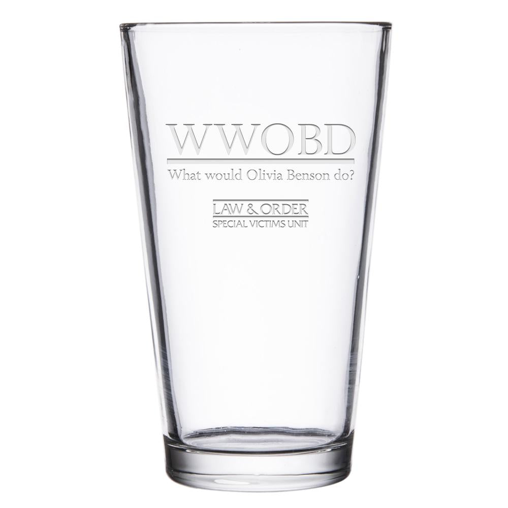 Law & Order: SVU WWOBD Laser Engraved Pint Glass