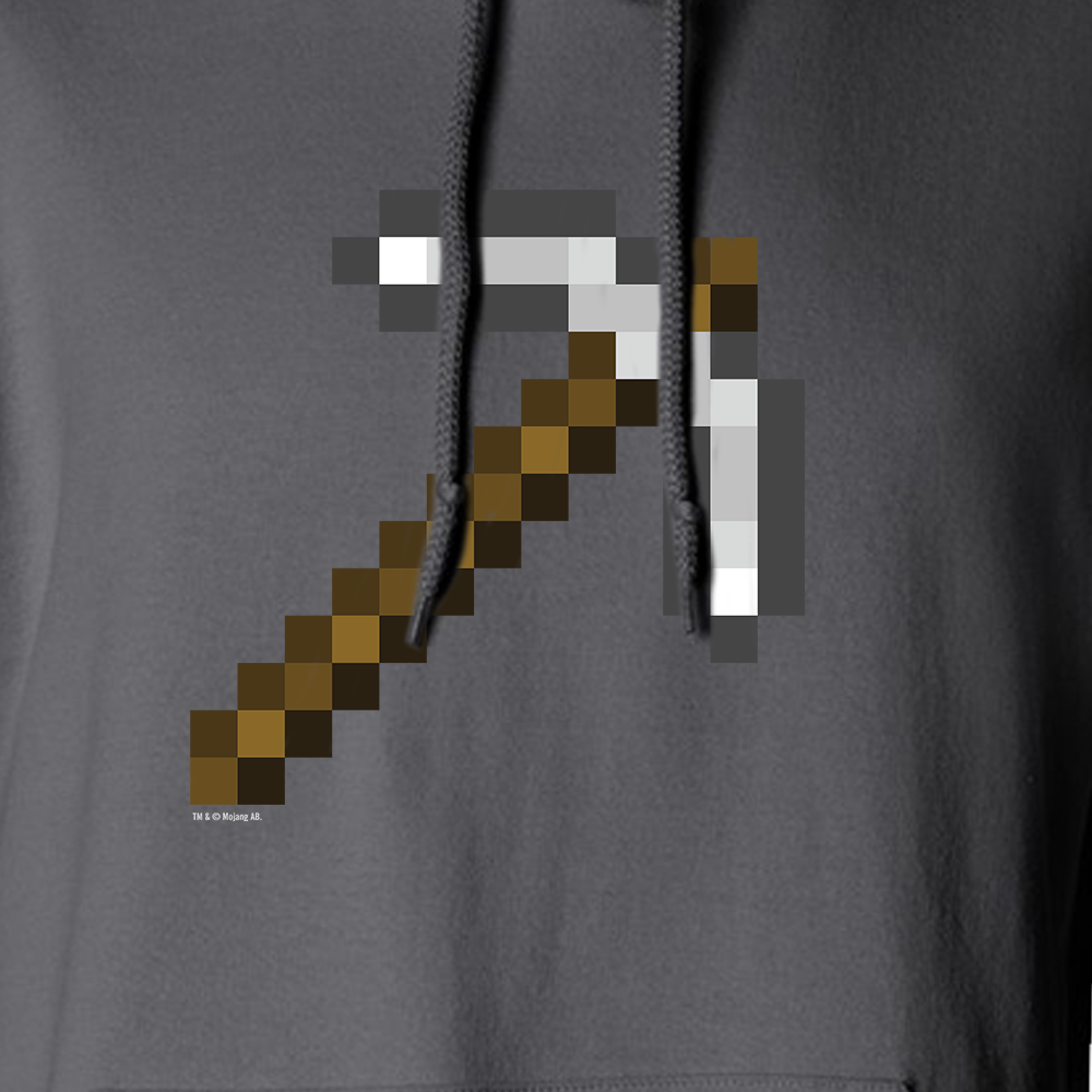 Minecraft Pickaxe Fleece Hooded Sweatshirt