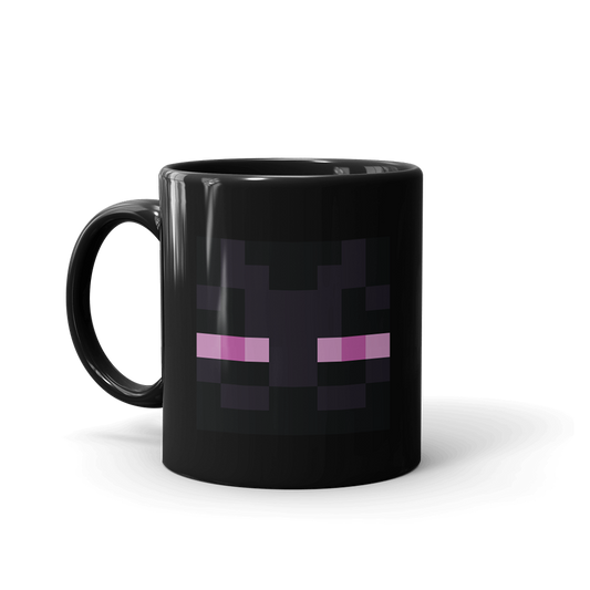 Minecraft Ender Eyes Black Mug-0