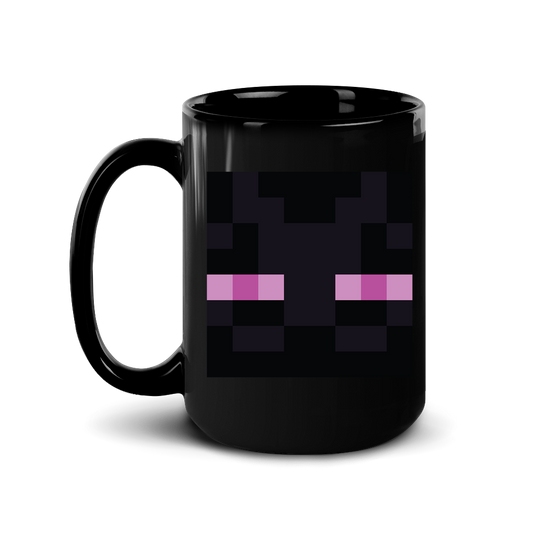 Minecraft Ender Eyes Black Mug-2