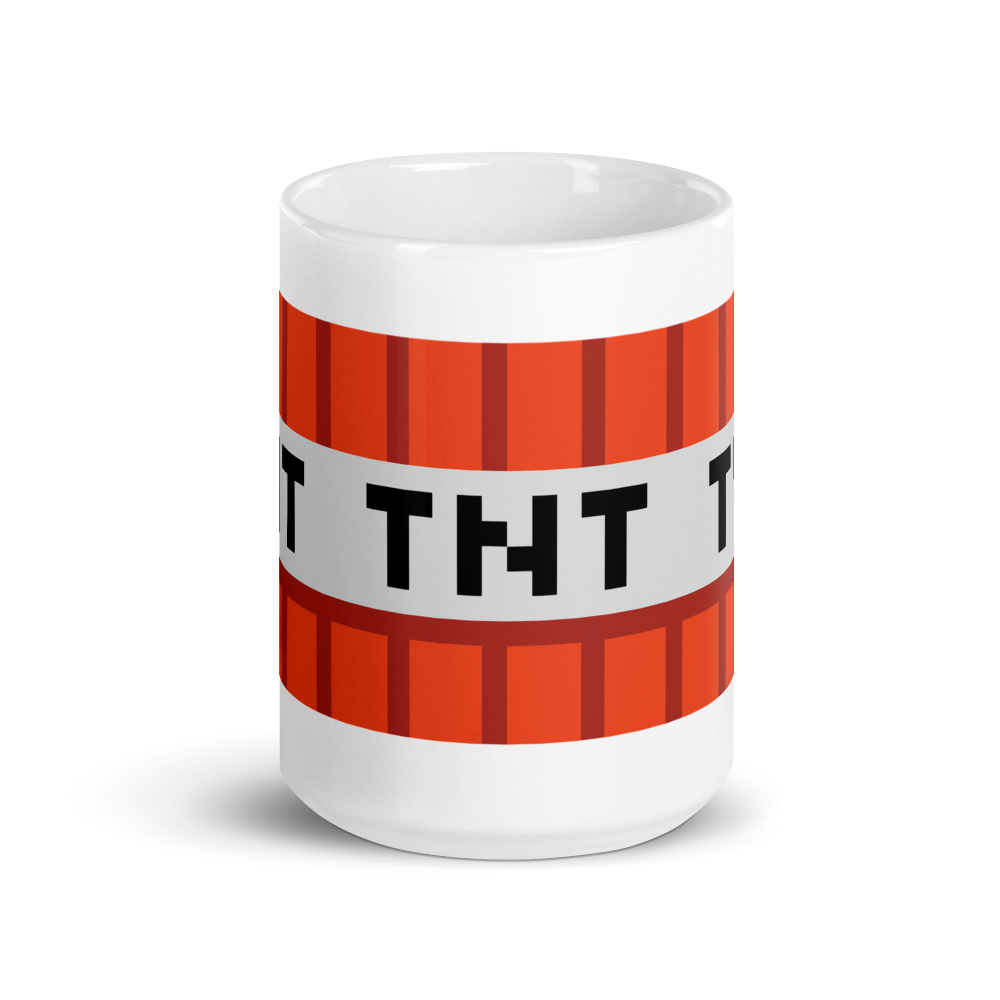 Minecraft TNT White Mug