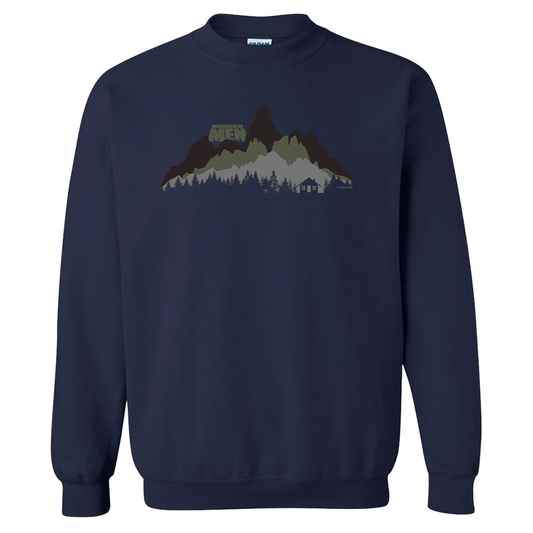 Mountain Men In The Wild Fleece Crewneck Sweatshirt-0