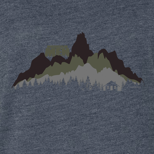 Mountain Men In The Wild Women's Tri-Blend Dolman T-Shirt-1