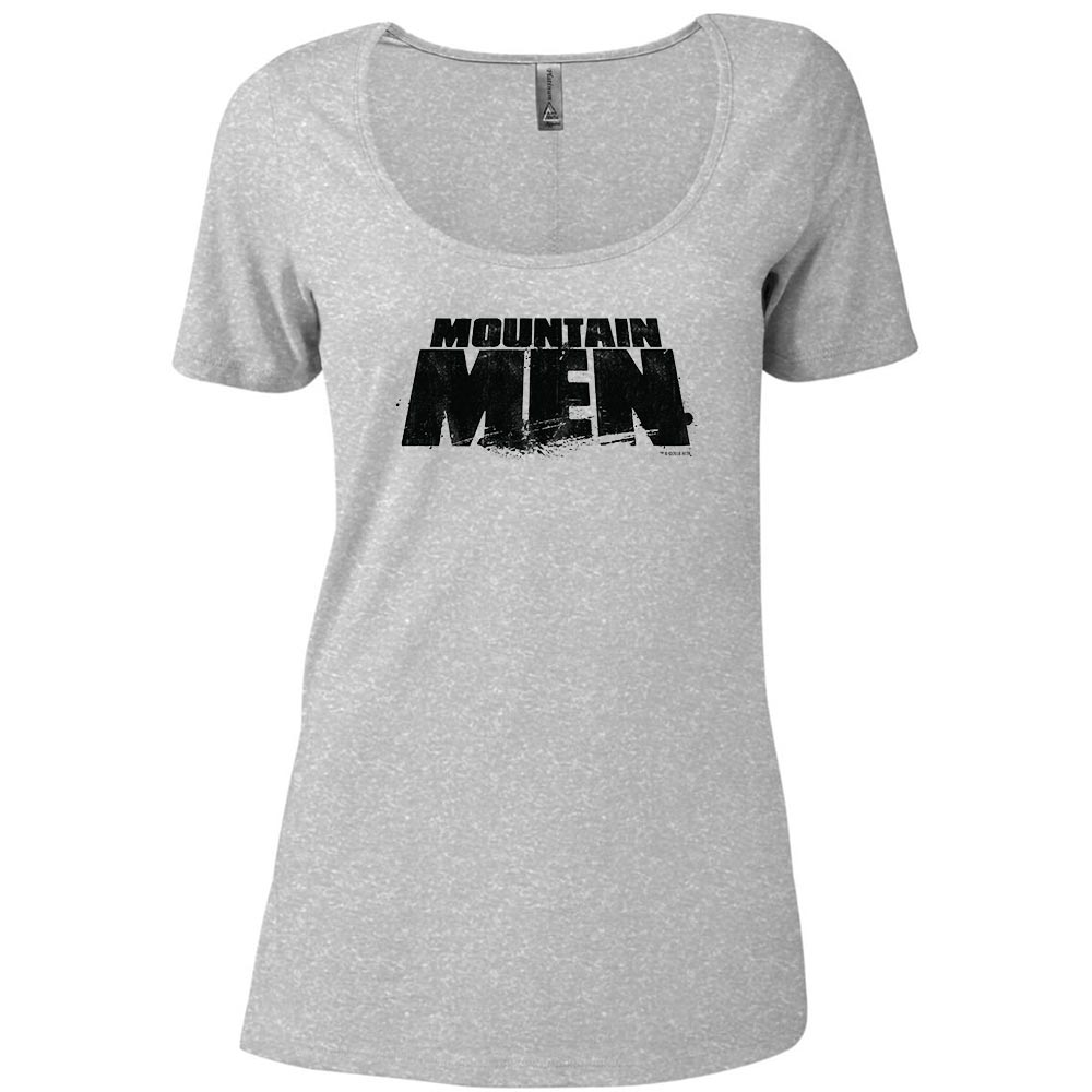 Mountain Men Logo Women's Relaxed Scoop Neck T-Shirt