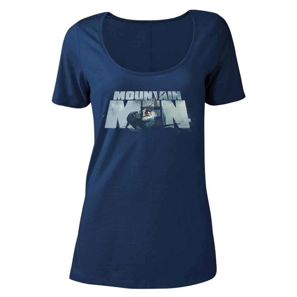 Mountain Men Tom Oar Logo  Women's Relaxed Scoop Neck T-Shirt