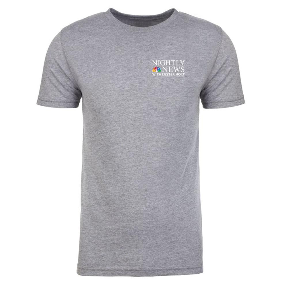 NBC Nightly News with Lester Holt Logo Men's Tri-Blend T-Shirt