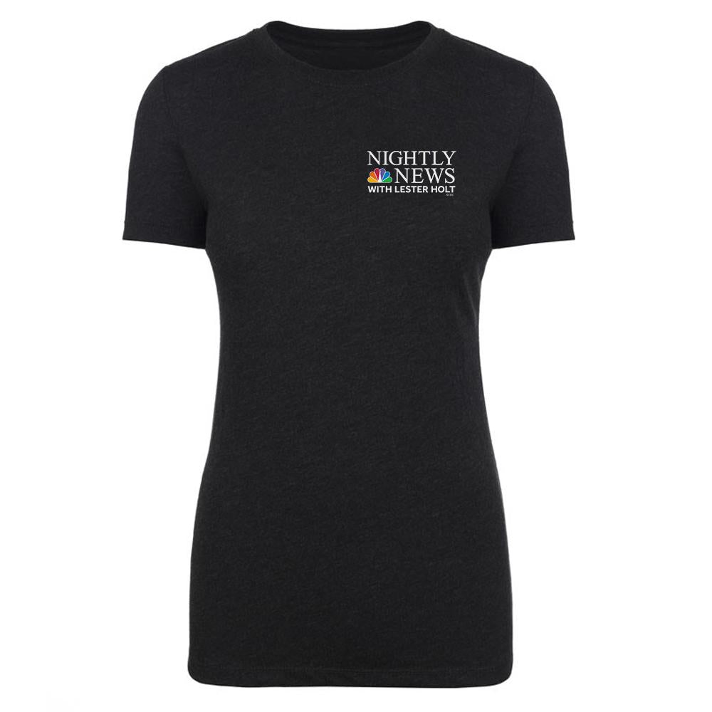 NBC Nightly News with Lester Holt Logo Women's Tri-Blend T-Shirt