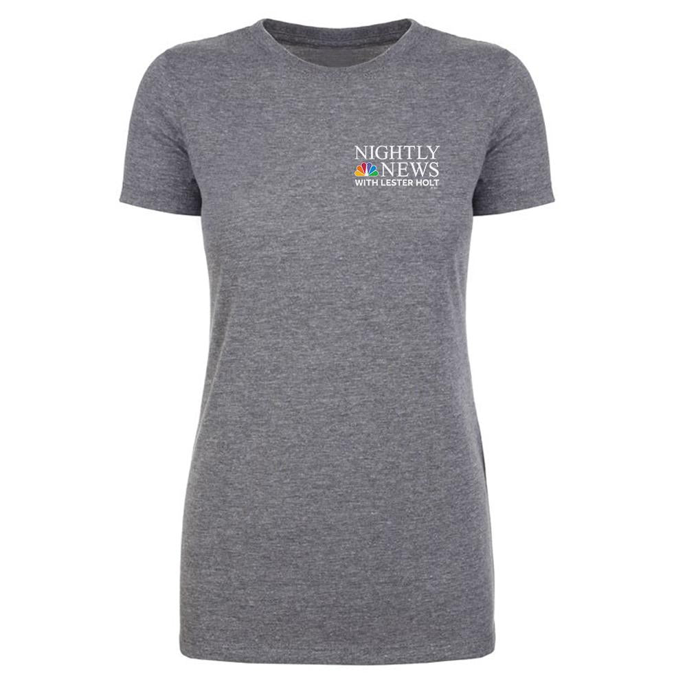 NBC Nightly News with Lester Holt Logo Women's Tri-Blend T-Shirt