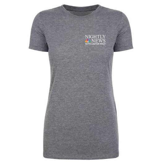 NBC Nightly News with Lester Holt Logo Women's Tri-Blend T-Shirt-2