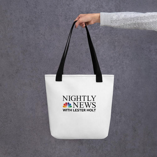 NBC Nightly News with Lester Holt Logo Premium Tote Bag-1