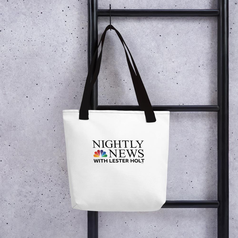 NBC Nightly News with Lester Holt Logo Premium Tote Bag