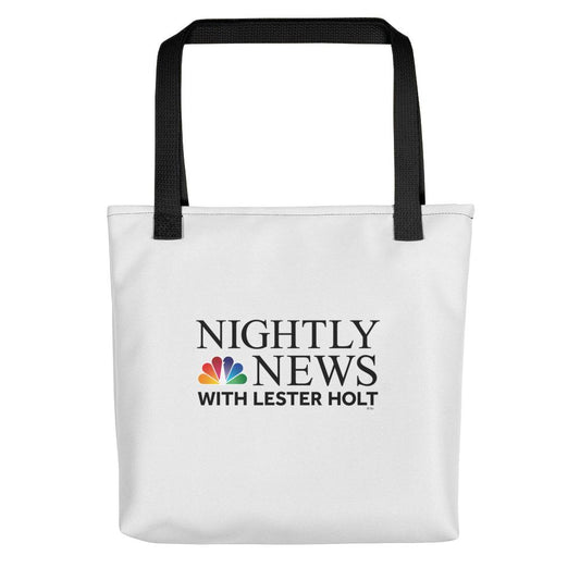 NBC Nightly News with Lester Holt Logo Premium Tote Bag-0