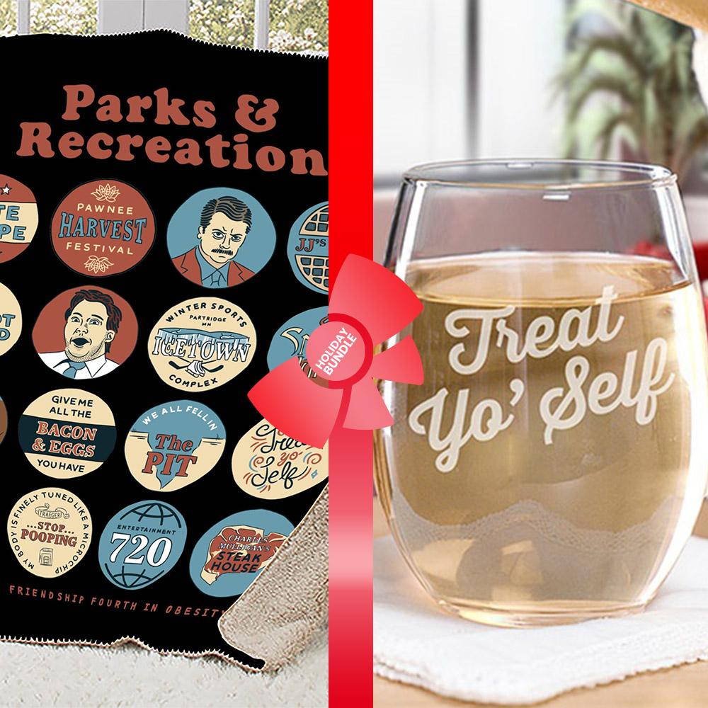 Parks and Recreation Treat Yo Self Gift Wrapped Bundle