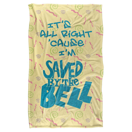 Saved By The Bell It's All Right Fleece Blanket-0