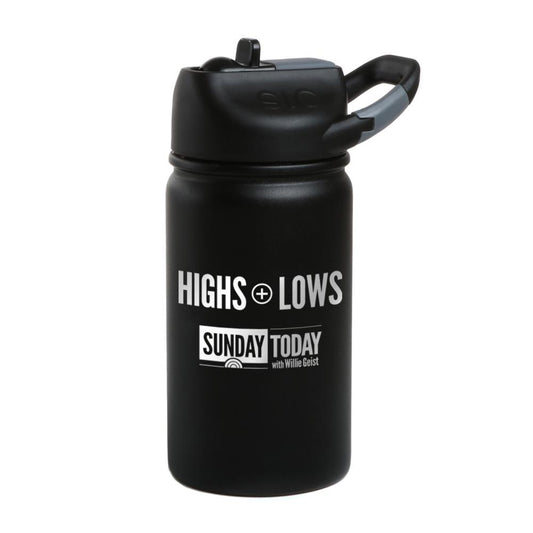 Sunday TODAY Highs + Lows Laser Engraved SIC Water Bottle