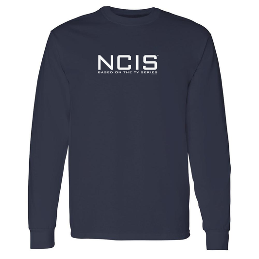 NCIS Logo Adult Long Sleeve T-Shirt-0