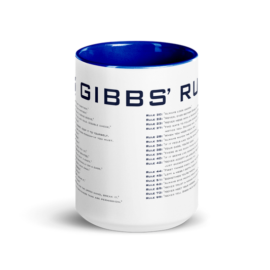 NCIS GIbbs Rules Two-Tone Mug | Official CBS Entertainment Store-1