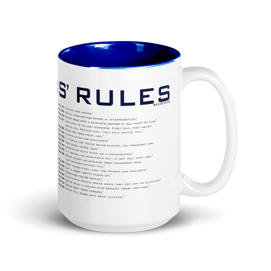 NCIS GIbbs Rules Two-Tone Mug | Official CBS Entertainment Store-2