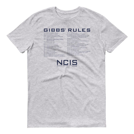 NCIS Gibbs Rules Adult Short Sleeve T-Shirt | Official CBS Entertainment Store-2